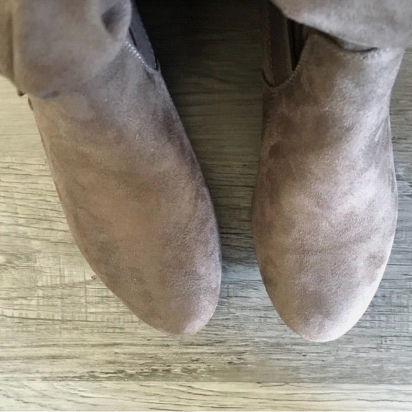 Aldo GLAULLA warm fashion flat thigh-high boots buckle and socks top size 8 - Picture 2 of 4